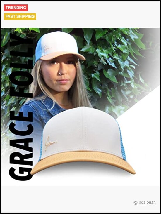 Women\'s Trucker Hat - Snapback Baseball Cap, Curved Bill main image 7